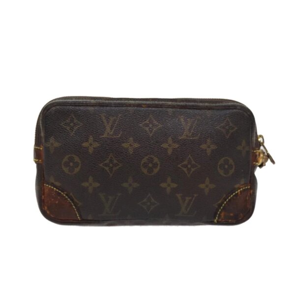 LOUIS VUITTON Monogram Marly Dragonne PM Clutch Bag - Picture 2 of 15